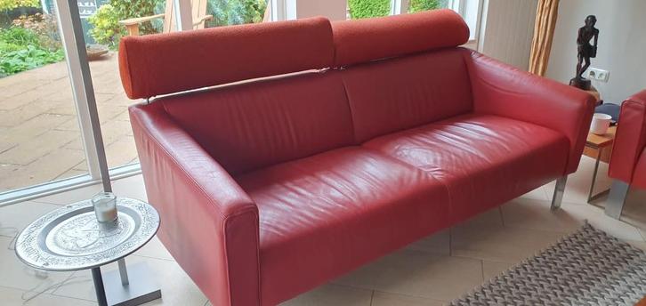 Leolux bankstel, Huis en Inrichting, Banken | Bankstellen, Zo goed als nieuw, Rechte bank, Driepersoons, 150 tot 200 cm, 75 tot 100 cm
