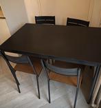 Tafel inclusief 4 stoelen €75,-, Huis en Inrichting, Tafels | Eettafels, Ophalen, Rechthoekig, 50 tot 100 cm