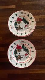 Mason’s Christmas Village gebaksbordjes, Huis en Inrichting, Keuken | Servies, Ophalen of Verzenden, Zo goed als nieuw, Bord(en)