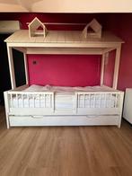 Strandhuis bed met logeerbed 90x200, Ophalen, Gebruikt, 100 cm of meer, Lattenbodem