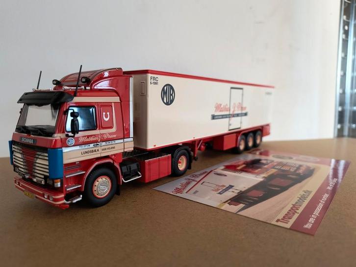 Tekno Scania Mathias J. Bram, Hobby en Vrije tijd, Modelauto's | 1:50, Zo goed als nieuw, Bus of Vrachtwagen, Tekno, Ophalen of Verzenden