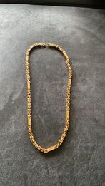 Konings ketting 70cm, Sieraden, Tassen en Uiterlijk, Kettingen, Ophalen of Verzenden, Zo goed als nieuw, Goud