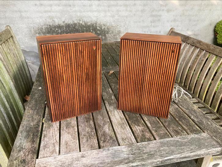 Aristona (Philips) HP1? Vintage luidsprekers, Audio, Tv en Foto, Luidsprekers, Gebruikt, Front, Rear of Stereo speakers, Minder dan 60 watt
