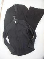 Kostuum Angelo Litrico - Overhemd Bertoni - 46 Zwart - zgan, Kleding | Heren, Kostuums en Colberts, Angelo Litrico, Zwart, Ophalen of Verzenden