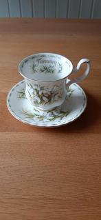 Royal Albert dames kop en schotel flower of the month, Antiek en Kunst, Antiek | Servies los, Ophalen of Verzenden