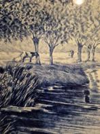 Delfts Blauw bord, Antiek en Kunst, Ophalen
