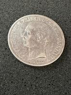 Zilveren munt 1875 Griekenland 5 Drachme, Ophalen of Verzenden, Overige landen, Zilver