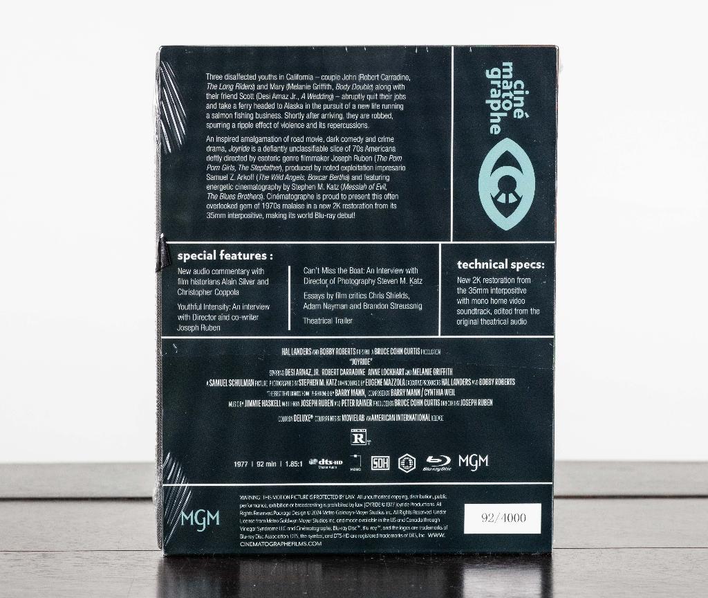 Joyride 4K UHD + Blu-Ray (US Import) Vinegar, Vinegar Syndrome, -, Drama, Ophalen of Verzenden