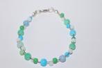 Leuk armbandje in blauw, wit en groen, Overige materialen, Blauw, Nieuw, Ophalen of Verzenden