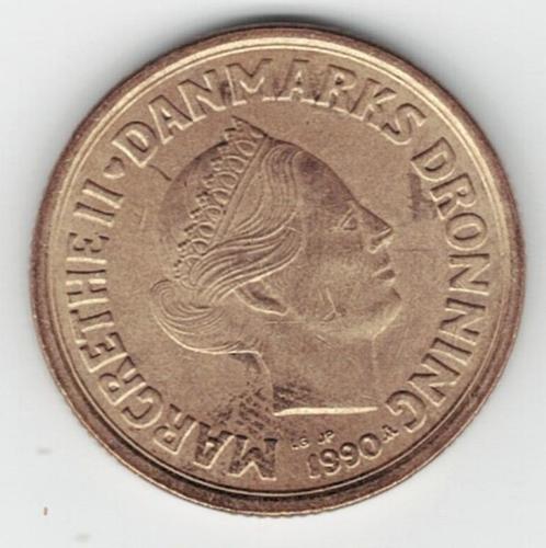 25-1286 Denemarken 20 kronen 1990, Postzegels en Munten, Munten | Europa | Niet-Euromunten, Losse munt, Overige landen, Verzenden