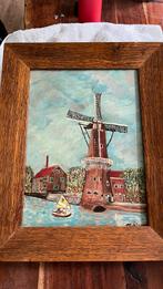 Schilderij molen, Antiek en Kunst, Kunst | Schilderijen | Klassiek, Ophalen