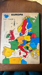 Houten landen puzzel, Ophalen of Verzenden, 10 tot 50 stukjes, Zo goed als nieuw