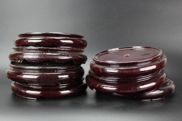 Chinese vazen standaard 5x Chinees houten stand, Huis en Inrichting, Woonaccessoires | Vazen, Zo goed als nieuw, Overige kleuren