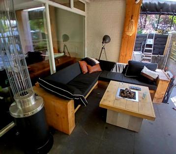 loungeset hoekbank steigerhout tuin beschikbaar voor biedingen