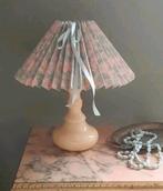 Vintage lamp plissé kap en marmer voet, Antiek en Kunst, Ophalen of Verzenden