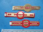 3 Oude sigarenbanden Gold Seal, Royal Seal en Reclame met nr, Ophalen of Verzenden, Zo goed als nieuw, Sigarenbandjes