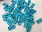 Lego plaat 2x4 azuurblauw, Ophalen of Verzenden, Gebruikt, Losse stenen, Lego