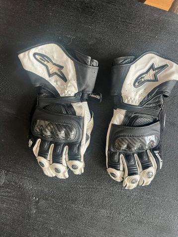 GRATIS Zwart/witte motorhandschoenen Alpinestars mt L beschikbaar voor biedingen