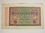 Duitsland bankbiljet 20 duizend mark 1923, Postzegels en Munten, Bankbiljetten | Europa | Niet-Eurobiljetten, Verzenden, Duitsland