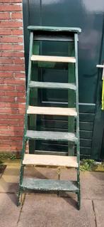 Oude vintage schilderstrap, Doe-het-zelf en Verbouw, Ladders en Trappen, Gebruikt, Trap, Minder dan 2 meter, Ophalen