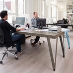 Functionals Lloyd tafel 200 x 90 x 76 donkergrijs, Ophalen, 50 tot 100 cm, Zo goed als nieuw, Vijf personen of meer