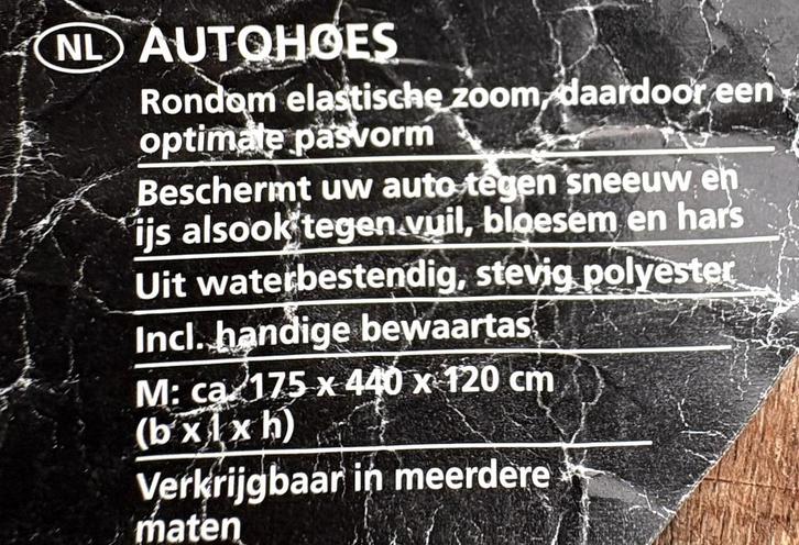 Autohoes maat M  440x175x120 cm, Auto diversen, Autohoezen, Gebruikt, Op maat, Ophalen of Verzenden