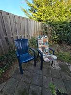 Tuinstoelen met kussens, Ophalen, Gebruikt, Kunststof
