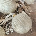 7 Fantische Mooie Goud Witte Kerstballen van RIVIÈRA MAISON, Ophalen