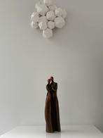 Beeld liefhebbend paar, resin in brons patina, 37x10x6 cm, Ophalen of Verzenden