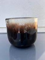 Dutz vaas / pot smoke glas zgan, Ophalen, Zo goed als nieuw
