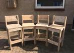 Steigerhouten barkrukken, Tuin en Terras, Tuinstoelen, Ophalen, Nieuw, Hout