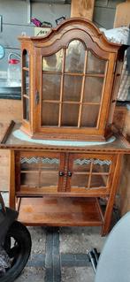 2 X Antieke vitrinekasten, Ophalen, 25 tot 50 cm, 50 tot 100 cm, Minder dan 100 cm