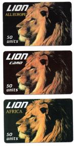 Italië, 3 prepaid telefoonkaarten, leeuw, Verzamelen, Telefoonkaarten, Ophalen of Verzenden, Buitenland