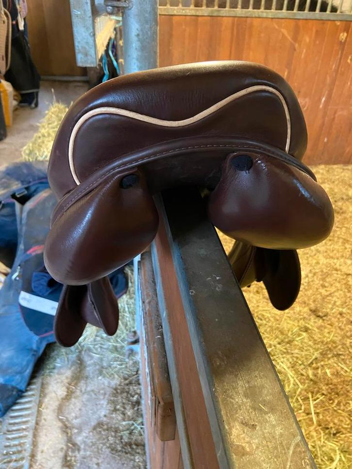 Prestige Joy Jumper springzadel pony 16 inch, Dieren en Toebehoren, Paarden en Pony's | Zadels, Zo goed als nieuw, Springen, Ophalen of Verzenden