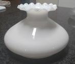 Zgan melkwit glazen kap voor olie- of schipperslamp, Ophalen of Verzenden, Zo goed als nieuw, Rond, Minder dan 25 cm