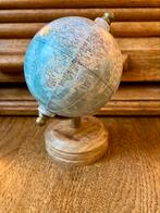 ‼️Replica antiek wereldbolletje op houten voet 12 cm, Ophalen of Verzenden, Nieuw