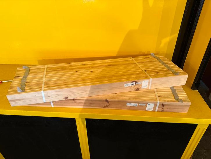 2x IKEA Lattenbodem - Lindbaden, Huis en Inrichting, Slaapkamer | Matrassen en Bedbodems, Nieuw, Bedbodem, 90 cm, 200 cm, Eenpersoons