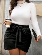 Sexy Plus-Size Geplooide Casual Rok!!, Ophalen of Verzenden, Nieuw, Zwart, Rok