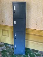Locker grijs kast metaal (4 compartimenten), Huis en Inrichting, Kasten | Lockerkasten, Ophalen, Zo goed als nieuw, Grijs