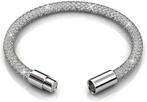Mesh Armband van Yolora, Sieraden, Tassen en Uiterlijk, Armbanden, Ophalen of Verzenden, Nieuw, Zilver, Met kristal
