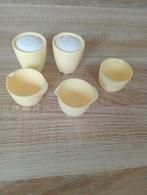 Mepal Eierdopjes en Peper en Zoutvaatje, Ophalen of Verzenden, Zo goed als nieuw