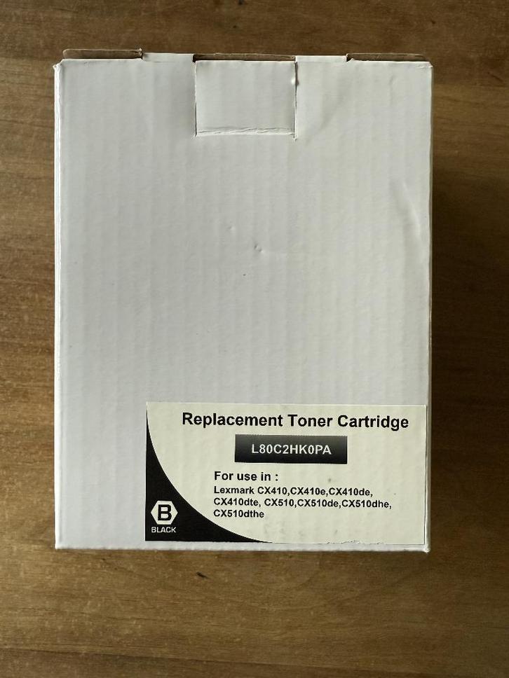 Toner zwart Lexmark, Computers en Software, Printerbenodigdheden, Nieuw, Toner, Ophalen of Verzenden