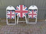 Bistro set met Union Jack, Ophalen, Gebruikt, Twee, Overige kleuren