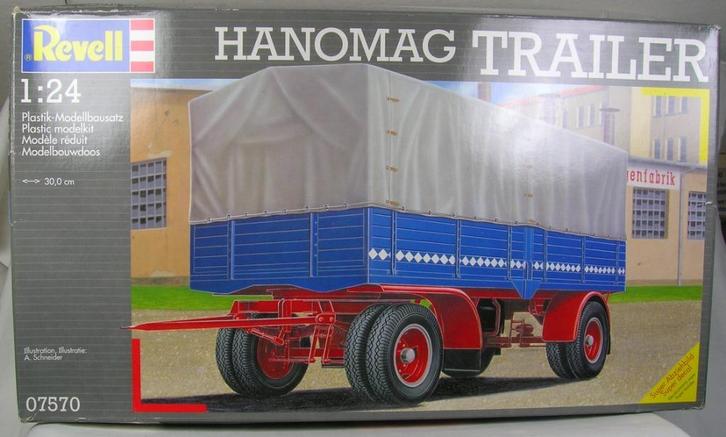Revell: Huif aanhanger - 1:24., Hobby en Vrije tijd, Modelbouw | Auto's en Voertuigen, Nieuw, Truck, Groter dan 1:32, Overige merken