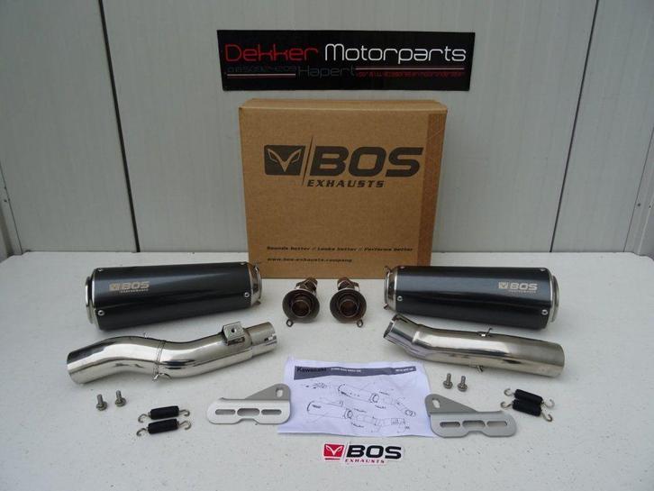 Bos SSEC Carbon Steel Dempers Kawasaki Z1000 2010-2020 Ekeur, Motoren, Onderdelen | Kawasaki, Nieuw, Ophalen of Verzenden