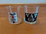 2 Schotse Whisky Glazen - Ballantines & VAT 69, Ophalen of Verzenden, Gebruikt