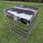 Kruk poef Bijzettafeltje bijzetkruk hocker voetenbank, Ophalen, Minder dan 50 cm, Vierkant, Minder dan 50 cm