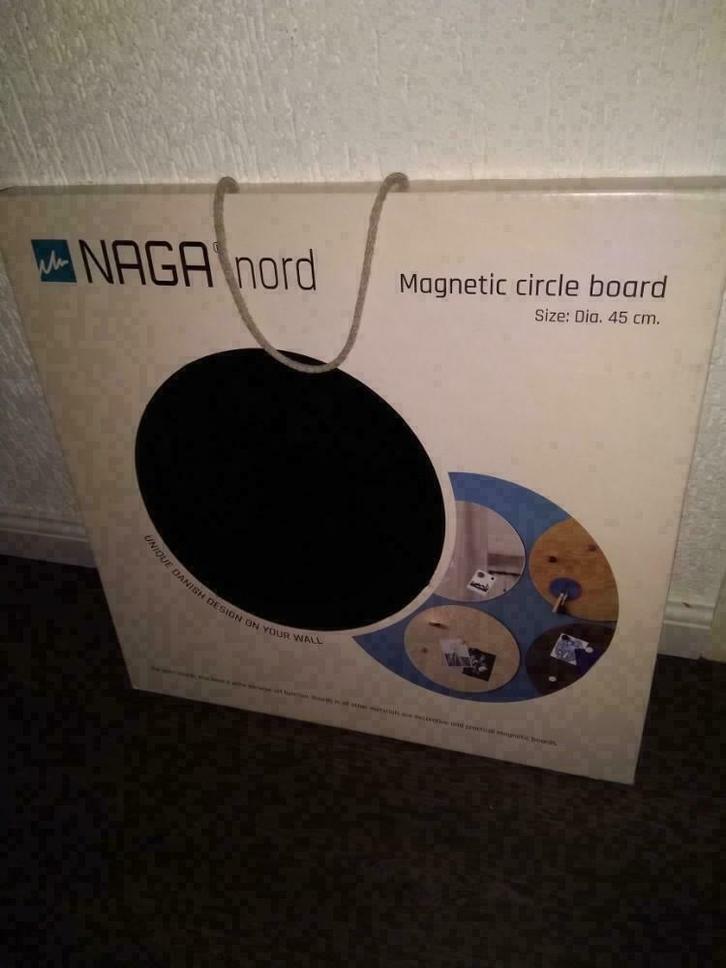 NAGA Nord Memobord glas 45cm Zwart nieuw in doos., Huis en Inrichting, Woonaccessoires | Overige, Nieuw, Ophalen of Verzenden