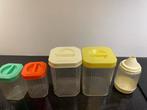Retro Jaren 60-70 Opbergdoosjes & Suikerstrooier, Ophalen of Verzenden, Gebruikt, Geel, Bus of Trommel