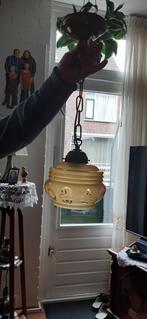Oude hanglamp in nette staat, Ophalen, Gebruikt, Vintage, Glas